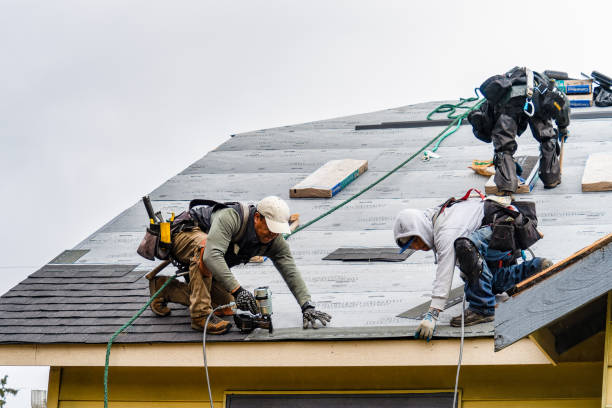 Professional Storm Damage Roof Repair technician working in Marion, IN